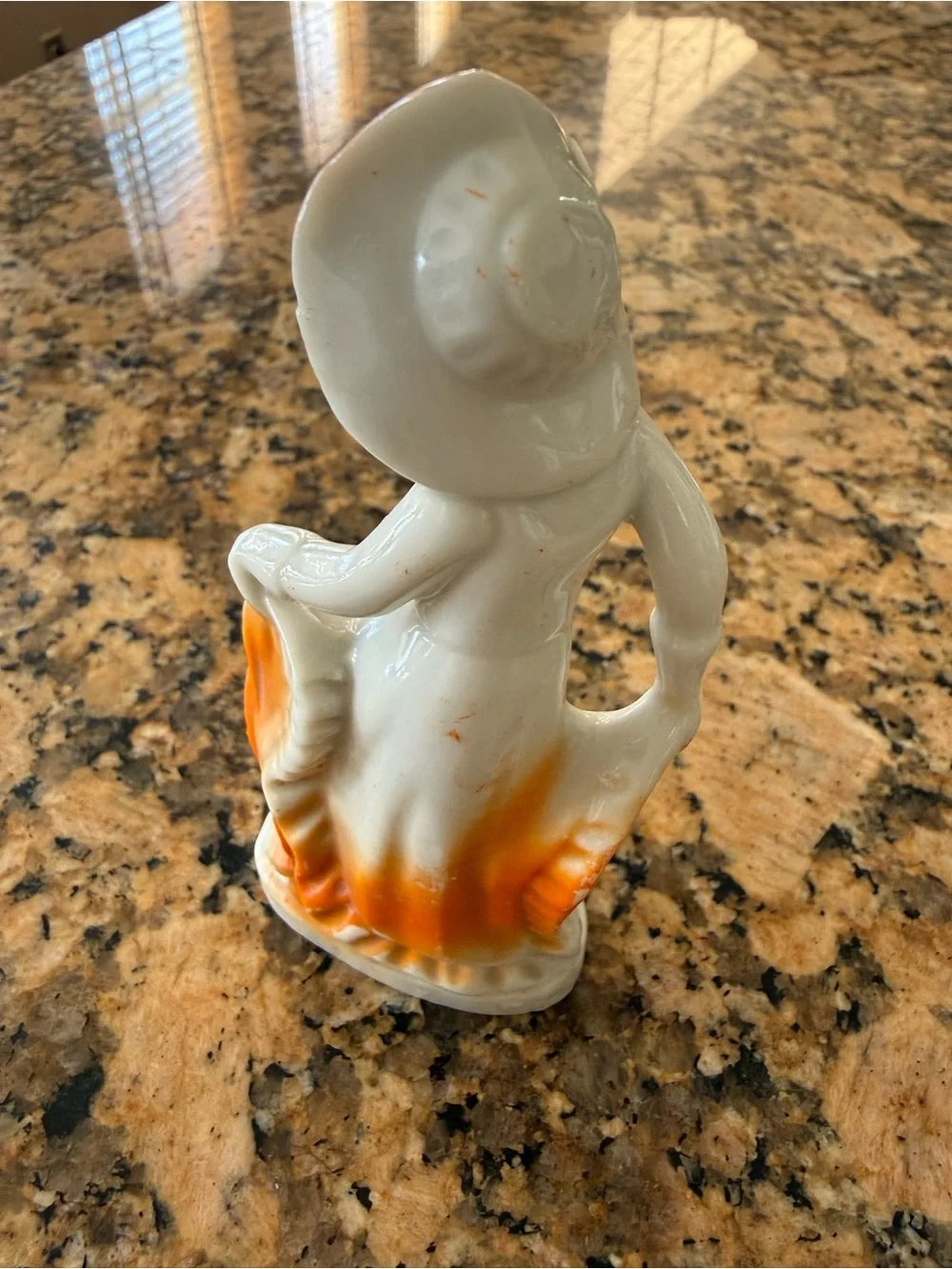 Vintage 1930’s - 1940’s Porcelain Bisque Art Deco Miniature Woman Figurine
